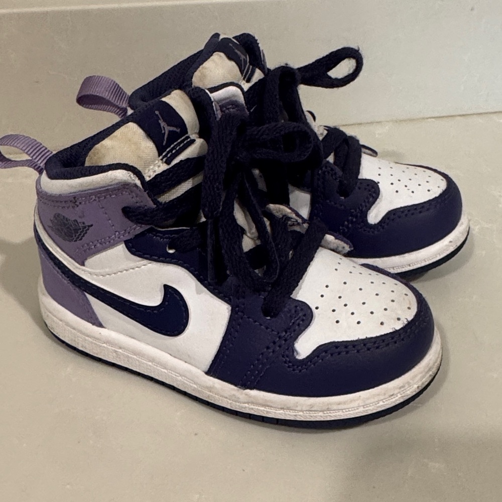 7C Air Jordan 1 Mid Toddler sneakers—Sky J Purple